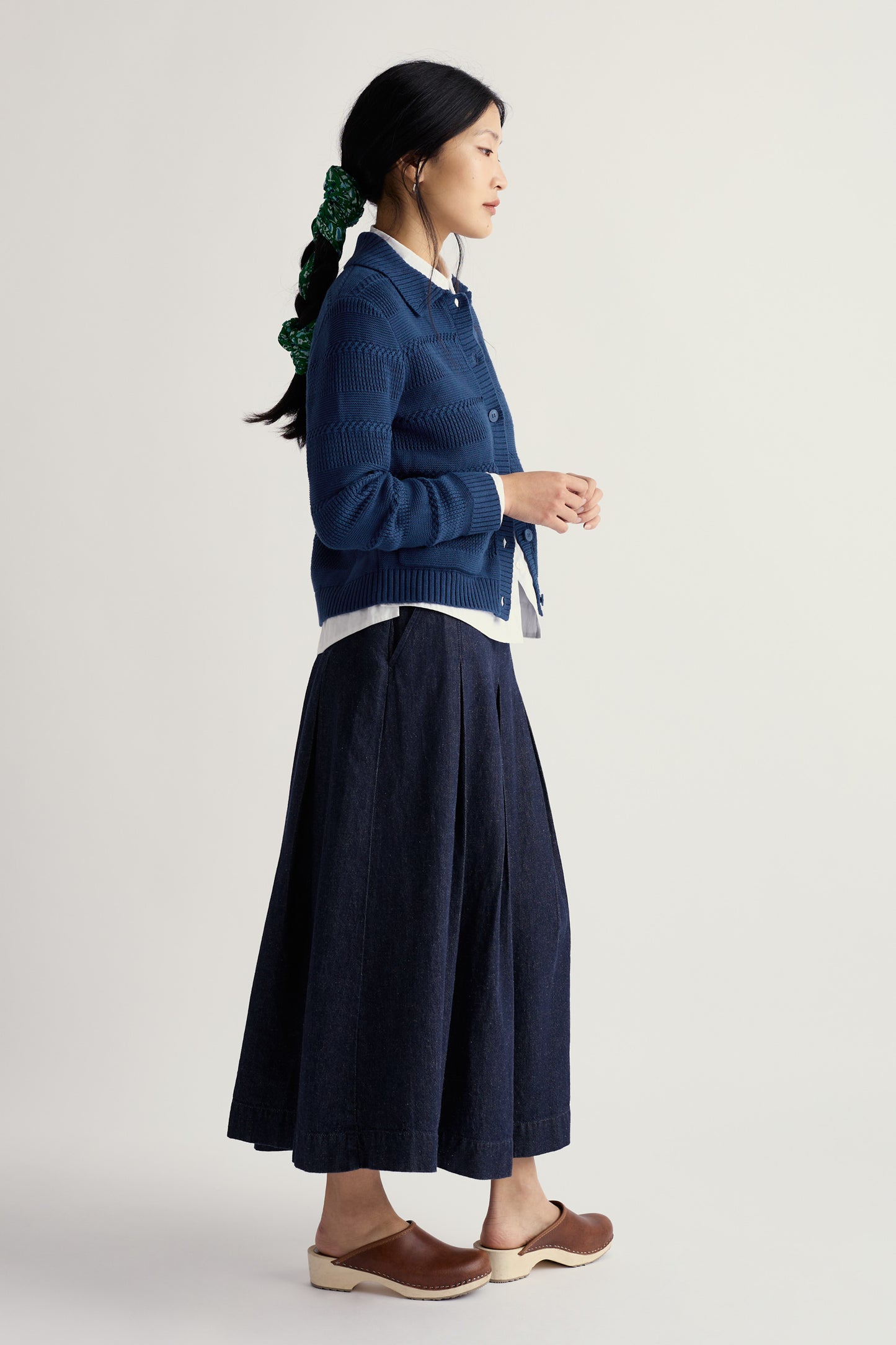 Nut Lane Organic Cotton Collared Cardigan