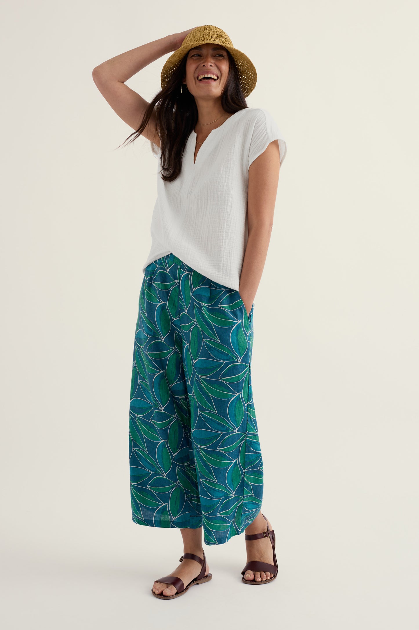 Peaceful Haven Linen Culottes
